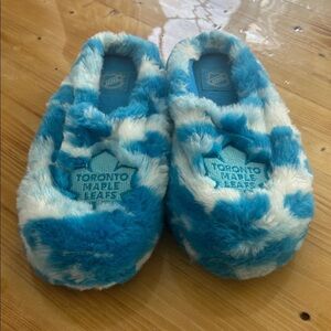 NHL Toronto Maple Leafs Blue and White Slippers